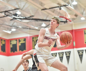 No. 1 University claims sectional semifinal win over Preston 100-66